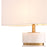 Antique brass finish | alabaster