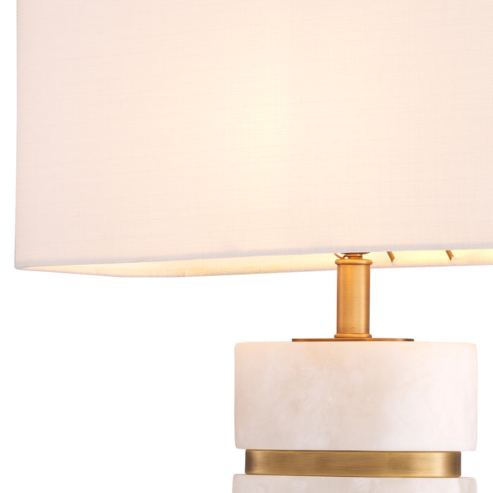 Antique brass finish | alabaster