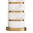 Antique brass finish | alabaster