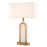 Antique brass finish | alabaster
