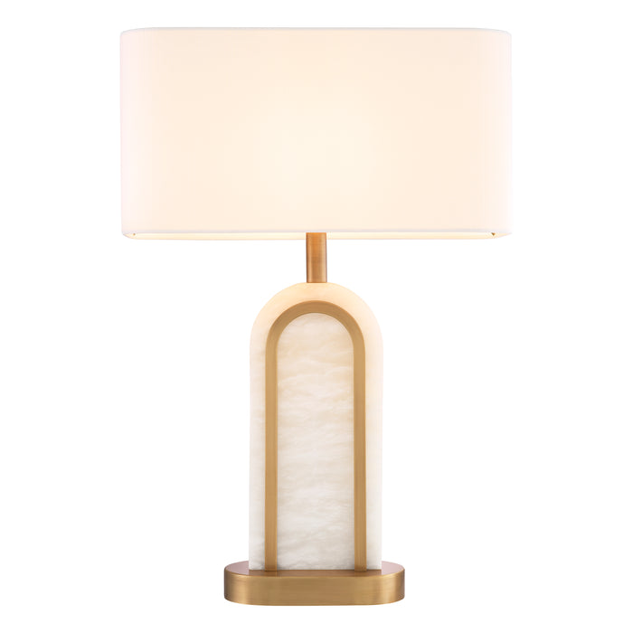 Antique brass finish | alabaster