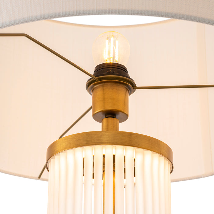 Antique brass finish | frosted glass