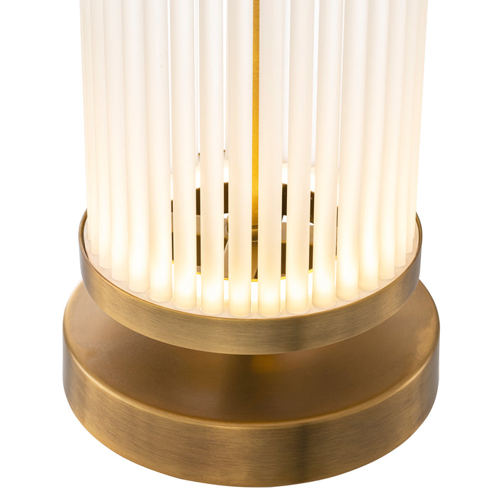 Antique brass finish | frosted glass