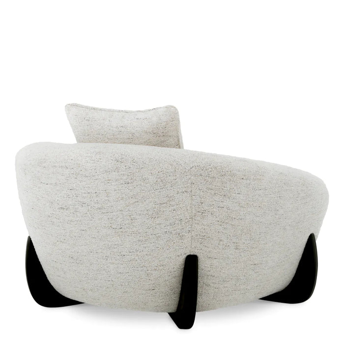 Sillón Eichholtz Siderno en tela Seashell blanco roto