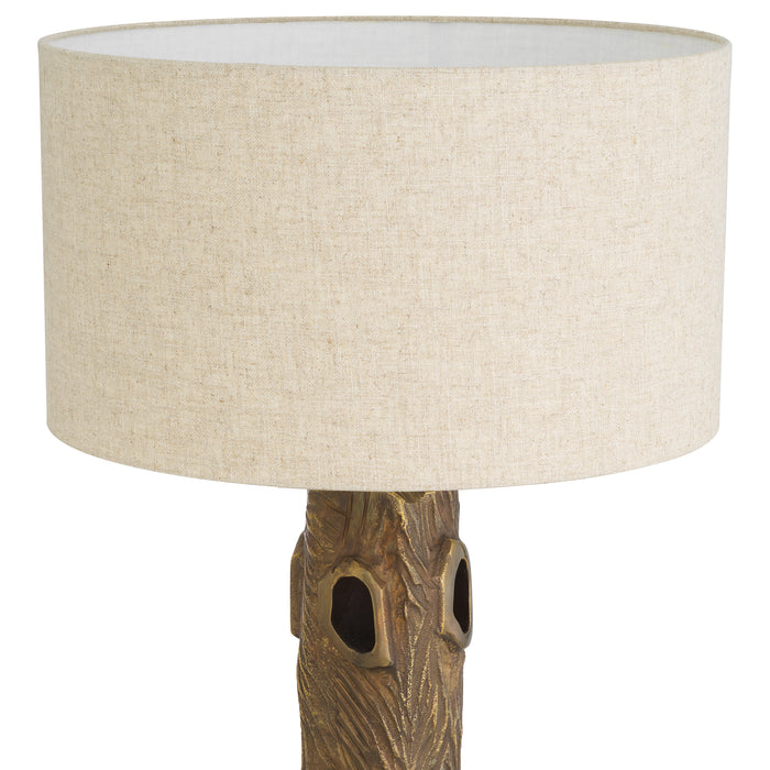 Vintage brass finish | black granite base