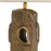 Vintage brass finish | black granite base