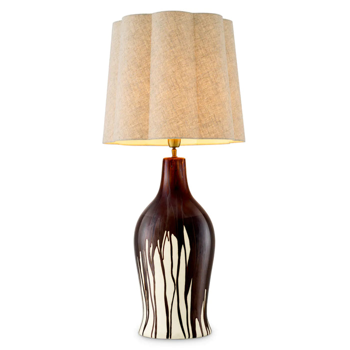 Brown drip-effect | vintage brass finish