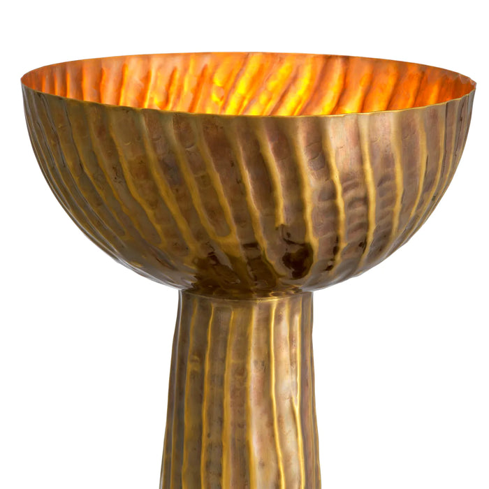 Vintage brass finish | black granite base