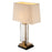 Vintage brass finish | handblown glass | black granite base