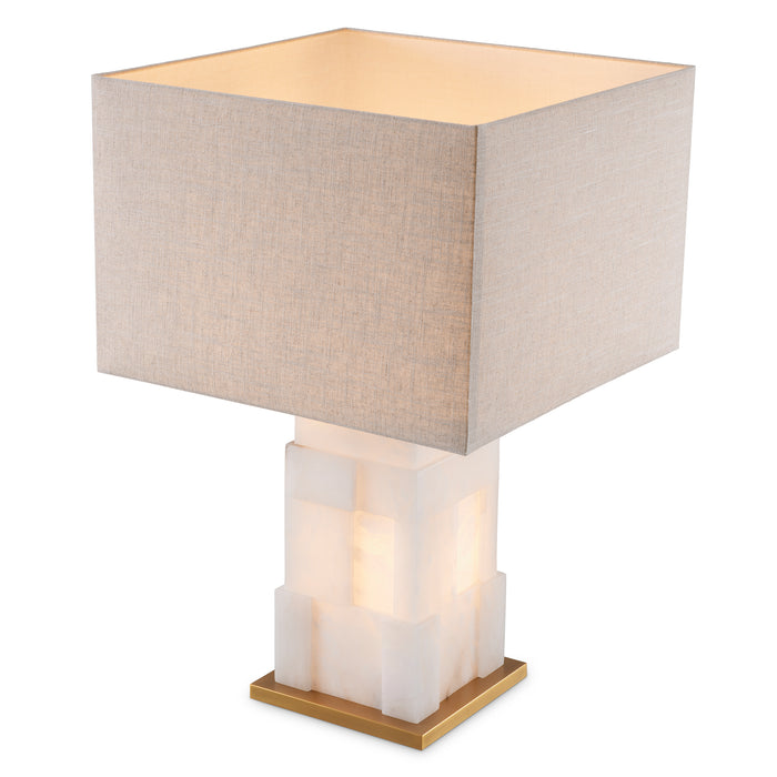 Alabaster | antique brass finish