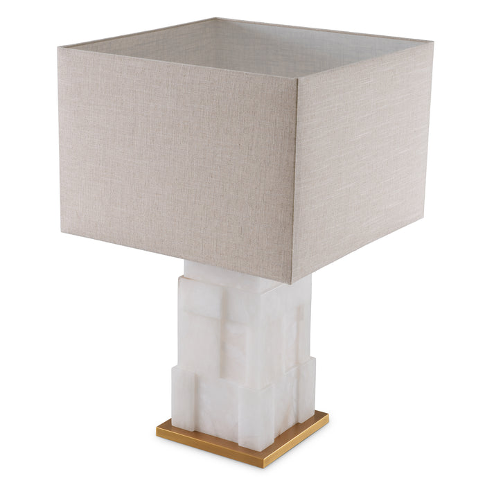 Alabaster | antique brass finish