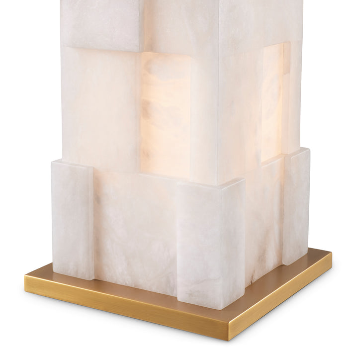 Alabaster | antique brass finish