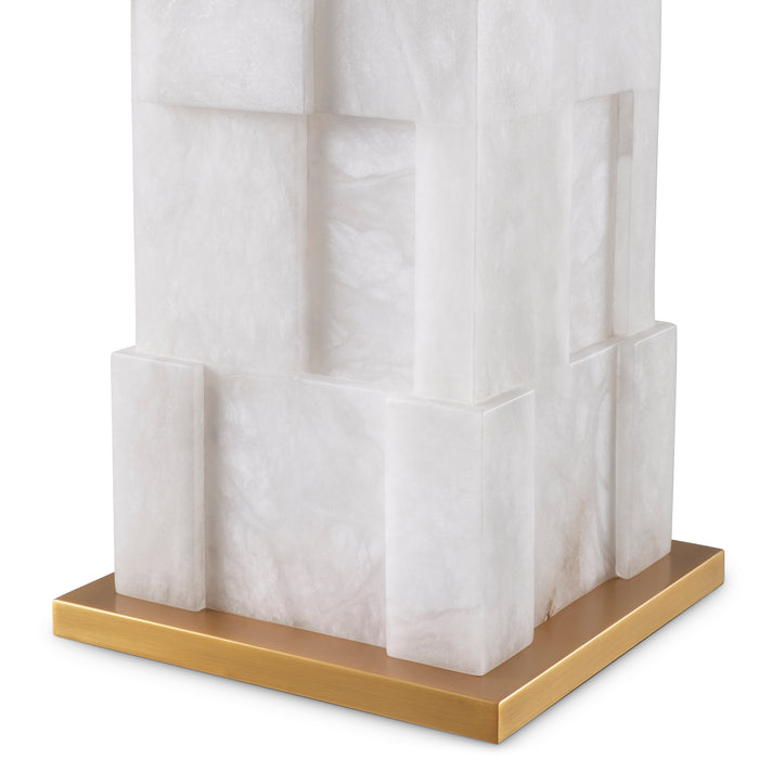 Alabaster | antique brass finish