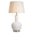 Off-white ceramic | antique brass finish