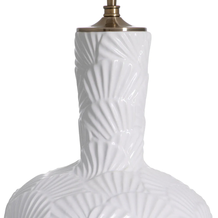Off-white ceramic | antique brass finish