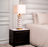 Antique brass finish | rough white marble