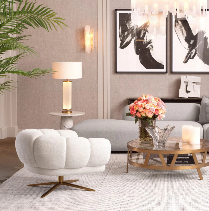 Antique brass finish | frosted glass
