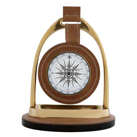 Reloj Eichholtz Bailey Equestrian, acabado en latón envejecido