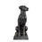 Figura de perro braco y sabueso, acabado en bronce antiguo, conjunto de 2 piezas