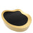 Mesa de centro Eichholtz Gibbons, acabado dorado, vidrio negro