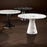 Mesa de comedor Eichholtz Turner, mármol artificial blanco