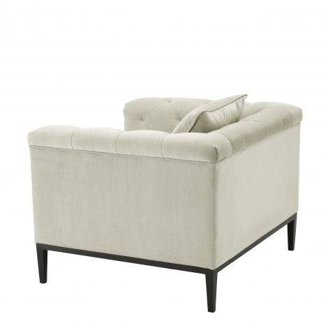 Eichholtz Cesare sillón, gris silicona