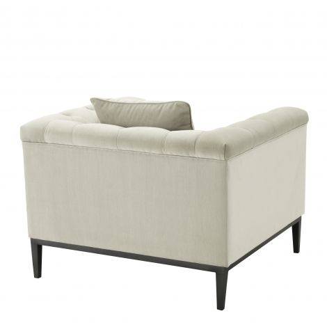 Eichholtz Cesare sillón, gris silicona