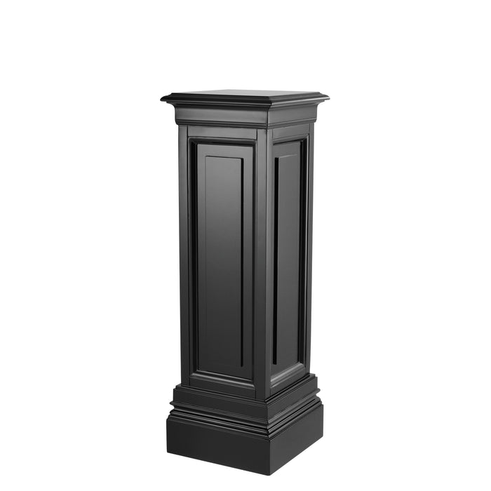 Columna Eichholtz Salvatore, acabado negro encerado, 100 cm