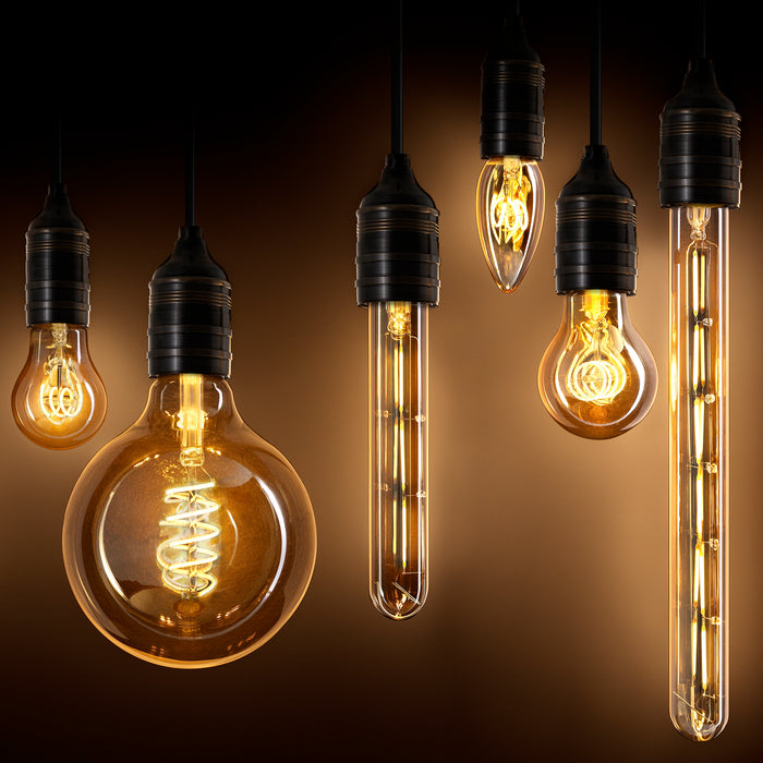 Bombilla LED tipo C, 4W E14 ø 3,5 x 10 cm, juego de 4 uds.