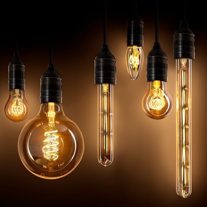 Bombilla LED tipo T, 3W E27 ø 2,8 x 18,5 cm, juego de 4 uds.