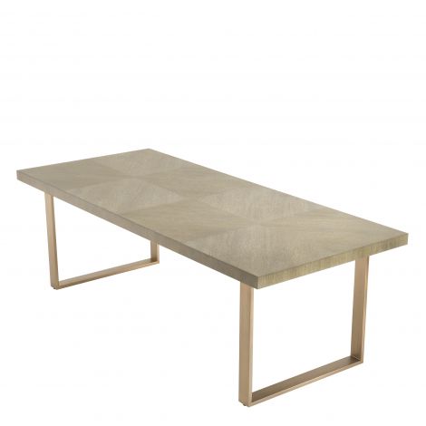 Mesa de comedor Eichholtz Remington, 230 x 100 cm, chapa de roble lavado