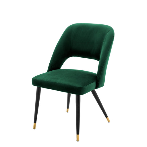 Silla de mesa Eichholtz Cipria, terciopelo verde roche