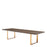 Mesa de comedor Eichholtz Melchior, chapa de roble marrón, 300 cm
