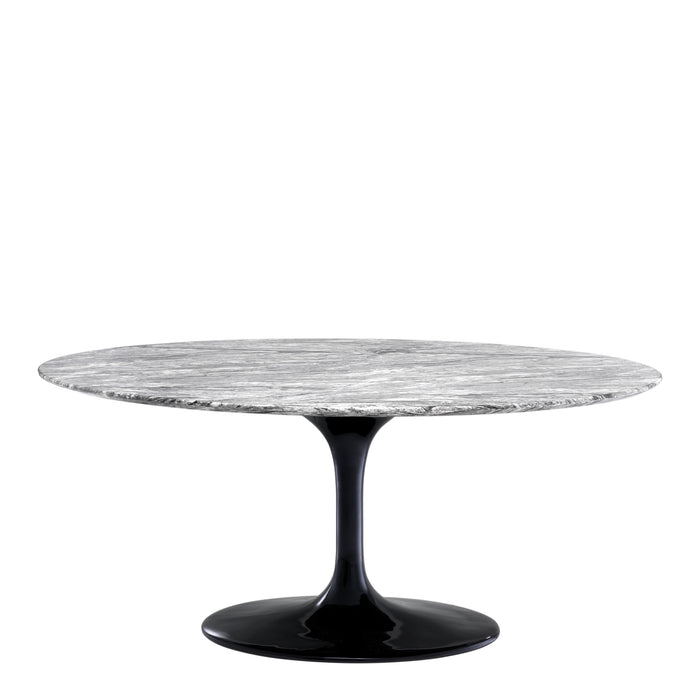 Mesa de comedor Eichholtz Solo, mármol artificial gris