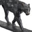 Figura de leopardo, pátina, bronce.