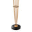 Antique brass finish | white glass | black marble base