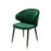 Silla de mesa Eichholz Volante, con reposabrazos, terciopelo verde oscuro roche