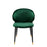 Silla de mesa Eichholz Volante, con reposabrazos, terciopelo verde oscuro roche