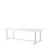 Eichholtz Mesa de comedor Bell Rive, 240 x 103 cm, exterior blanco