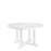 Eichholtz Mesa de comedor Bell Rive, ø 130 cm, exterior blanco