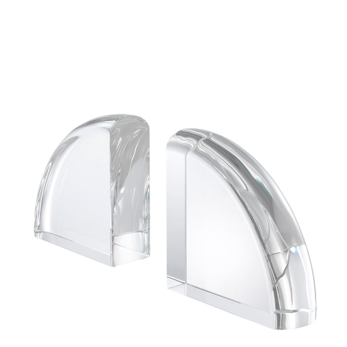 Eichholtz Sujetalibros decorativo, set de 2, cristal