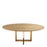 Mesa de comedor Eichholtz Melchior, ovalada, chapa de roble lavado