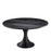 Mesa de comedor Eichholtz Melchior, redonda, chapa de roble carbón