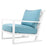 W kolorze sunbrella mineral blue | białe wykończenie