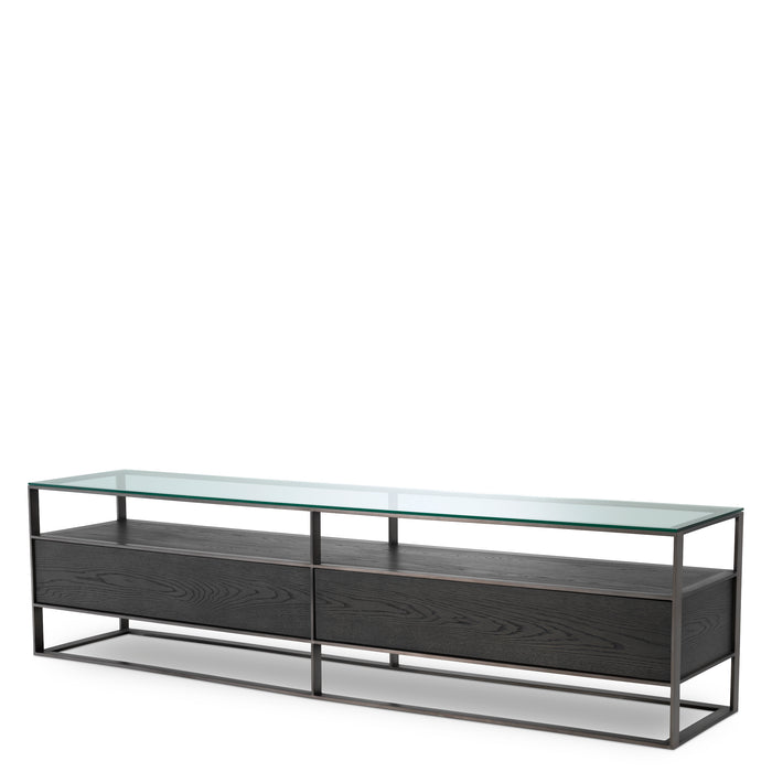 Mueble para TV Eichholtz Wagner, chapa de roble corona moca