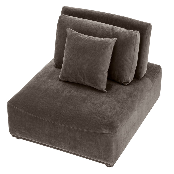 Sillón Eichholtz Mondial, gris granito