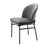Silla de mesa Eichholtz Willis, terciopelo gris savona, set de 2