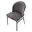 Silla de mesa Eichholtz Willis, terciopelo gris savona, set de 2
