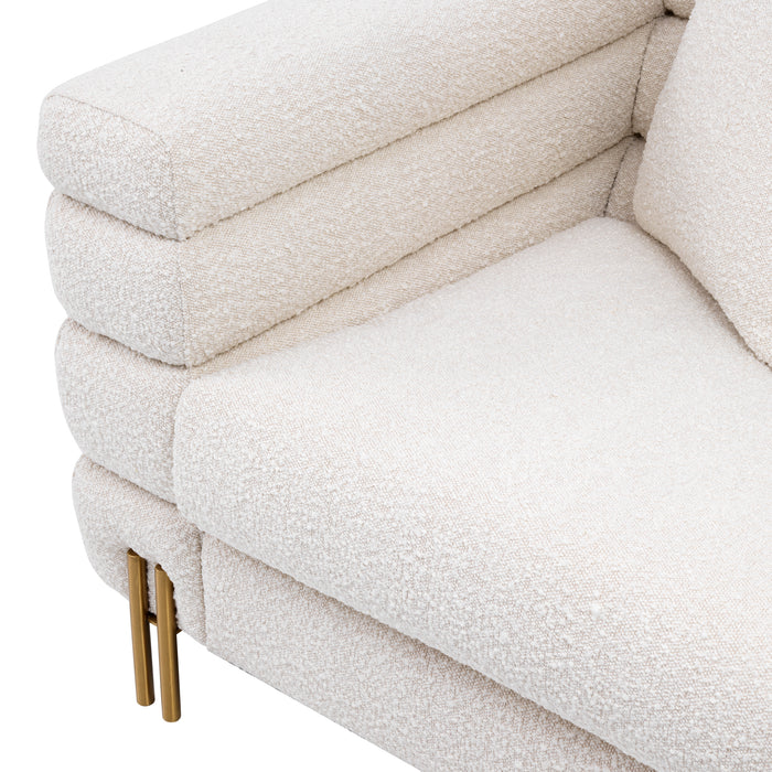 Sillón York Eichholtz en Crema Bouclé