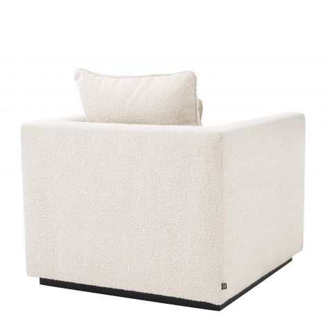 Sillón Eichholtz Taylor, color crema bouclé